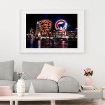 Chicago Skyline Unframed Poster, Wall Art