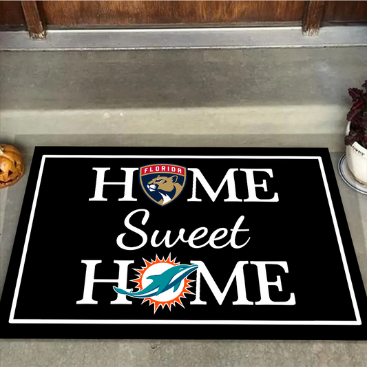 Home Sweet Home - Miami DP And Florida PT - Anti Slip Indoor Doormat