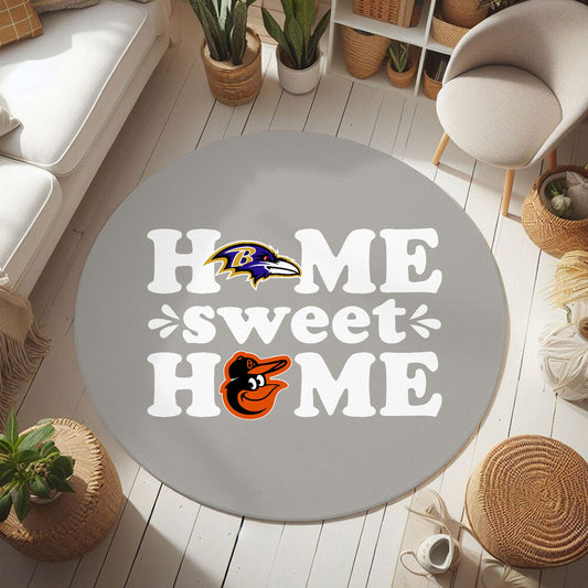 Home Sweet Home Rug - Round Rug - BTMRV, BTMORO