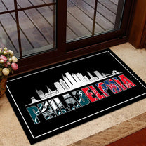 Philadelphia Skyline - Anti Slip Indoor Doormat