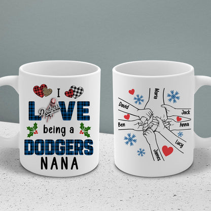 I Love Being A Grandma - Customized Team Ceramic Mugs