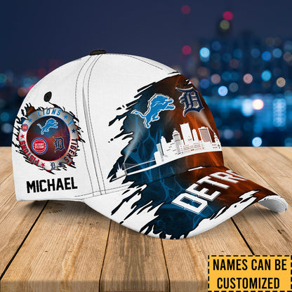 Detroit Skyline Classic Cap - Customized Classic Cap - v2