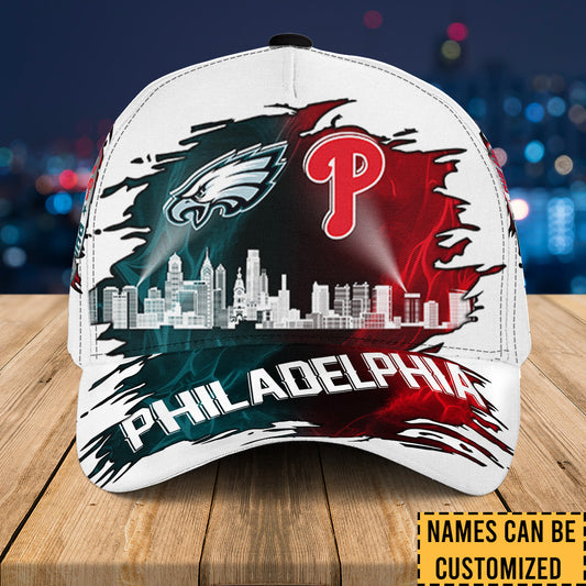 Philadelphia Skyline Classic Cap - Customized Classic Cap - v2