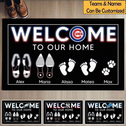 Welcome to Our Home Doormat - Customized Doormat - Anti Slip Indoor Doormat