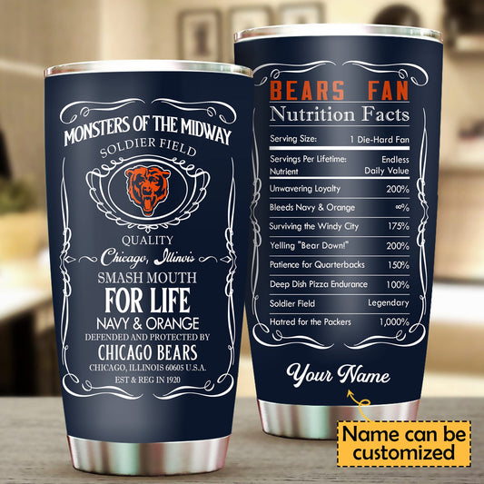 Fan Nation Stainless Steel Tumbler -CCB