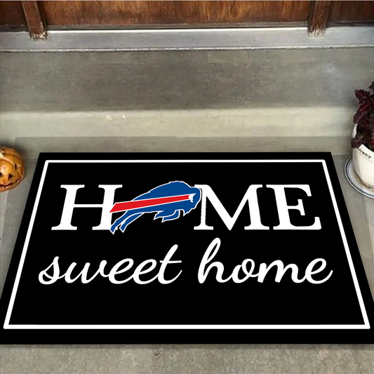 Home Sweet Home - Buffalo Football - Anti Slip Indoor Doormat