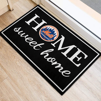 Home Sweet Home - New York M Baseball - Anti Slip Indoor Doormat