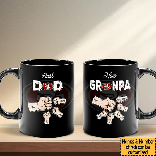 First Dad Now Grandpa - Customized Ceramic Mugs - Perfect Gift for Father's Day - SFNN