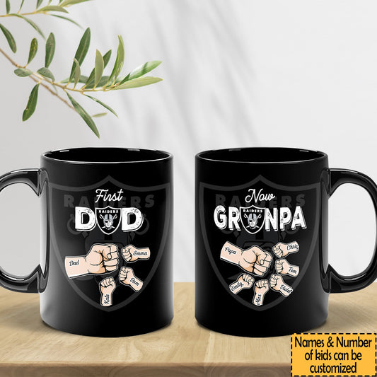 First Dad Now Grandpa - Customized Ceramic Mugs - Perfect Gift for Father's Day - LVGRD
