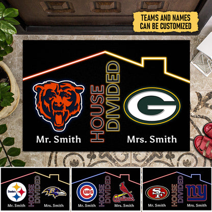 House Divided Doormat -  Customized Doormat - Anti Slip Indoor Doormat