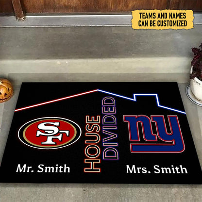House Divided Doormat -  Customized Doormat - Anti Slip Indoor Doormat