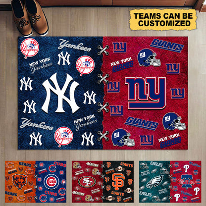 Two Teams Customized Doormat - Anti Slip Indoor Doormat