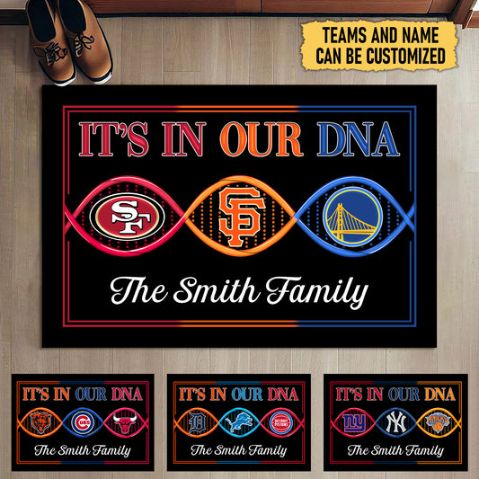 It's In Our DNA Customized Doormat - Anti Slip Indoor Doormat
