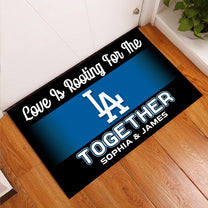 Love is Rooting for Together Doormat - Anti Slip Indoor Doormat - LAD