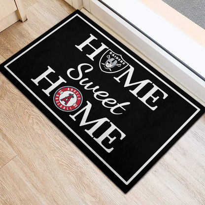 ( New Design) Home Sweet Home - Las Vegas RD And LA Angels - Anti Slip Indoor Doormat