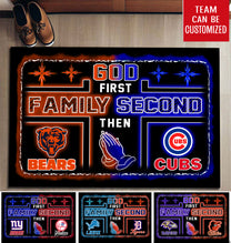 God First Family Second Customized Doormat - Anti Slip Indoor Doormat