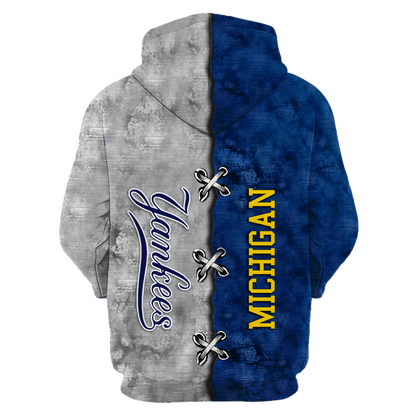 Sport Teams Fleece Hoodie - Customized Fleece Hoodie - MCG NYYK