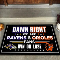 We are Baltimore RV&ORO Fans - Anti Slip Indoor Doormat