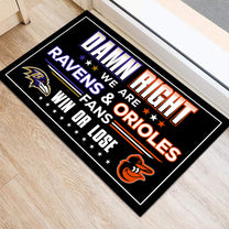 We are Baltimore RV&ORO Fans - Anti Slip Indoor Doormat