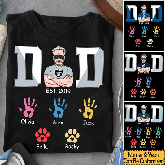 Team Dad Customized Shirt - Perfect Gift For Father's Day