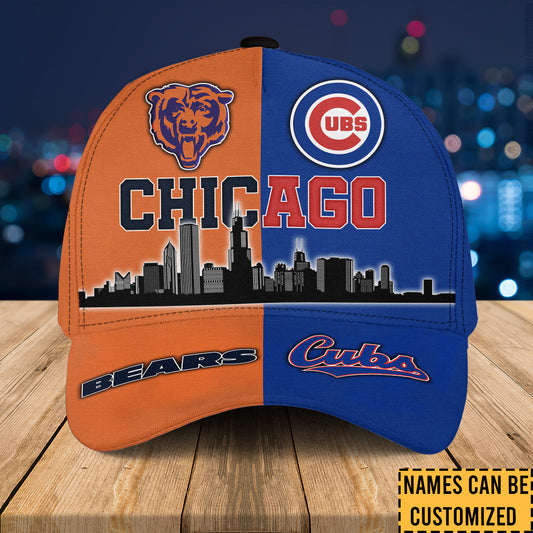 Teams Chicago Skyline Classic Cap - Customized Classic Cap - CCGC CCGB