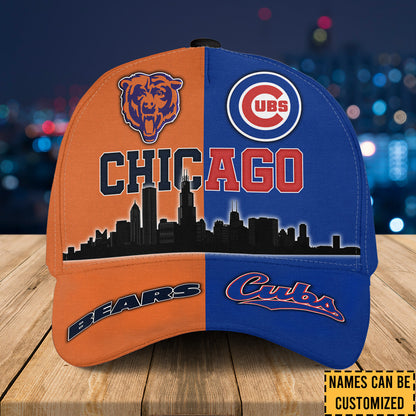 Teams Chicago Skyline Classic Cap - Customized Classic Cap - CCGC CCGB