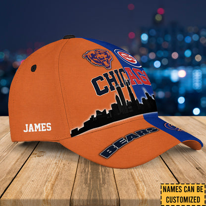 Teams Chicago Skyline Classic Cap - Customized Classic Cap - CCGC CCGB (Clt)
