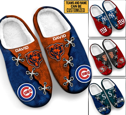Two Teams Slippers - Customized Slippers