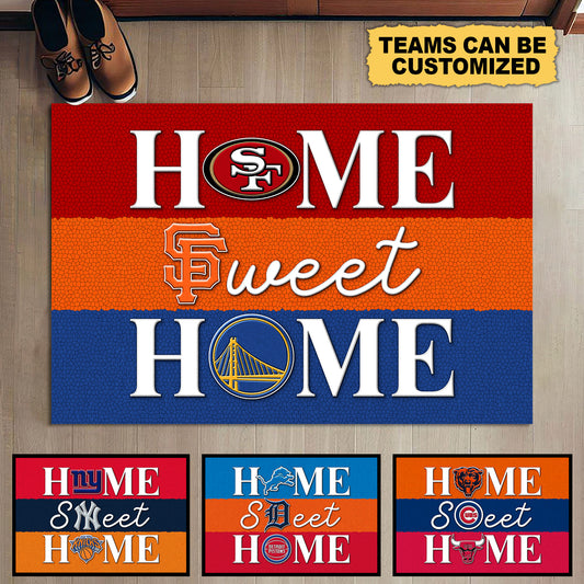 Home Sweet Home Teams Doormat - Anti Slip Indoor Doormat
