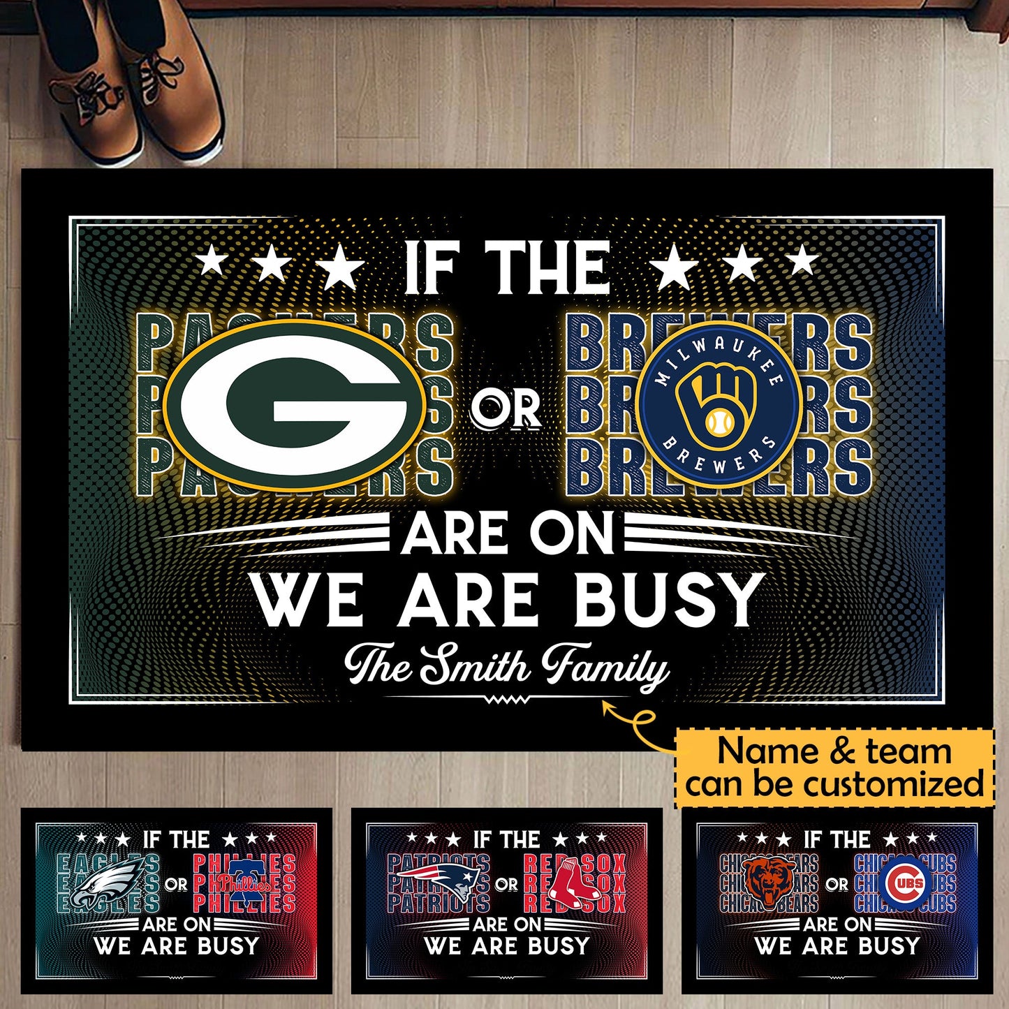 If Teams Are On We Are Busy -  Customized Doormat - Anti Slip Indoor Doormat