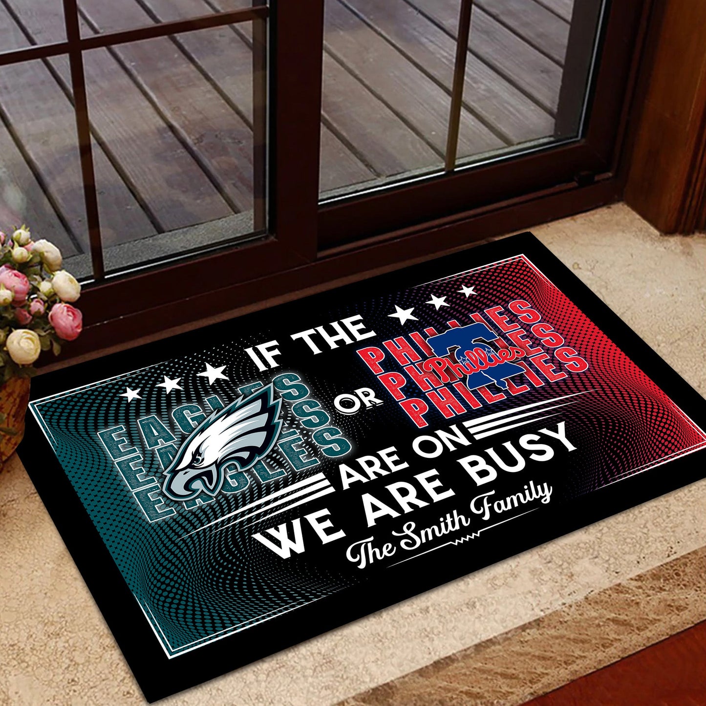 If Teams Are On We Are Busy -  Customized Doormat - Anti Slip Indoor Doormat