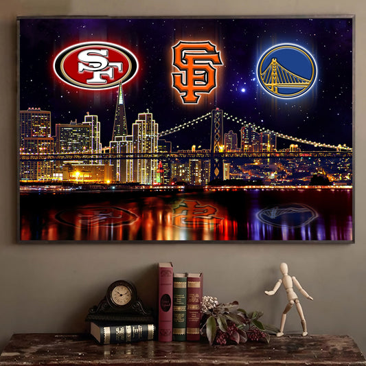 San Francisco Skyline Unframed Poster, Wall Art