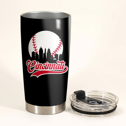 Cincinnati Reds Skyline Legends - Customized Tumbler