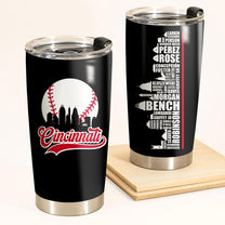 Cincinnati Reds Skyline Legends - Customized Tumbler