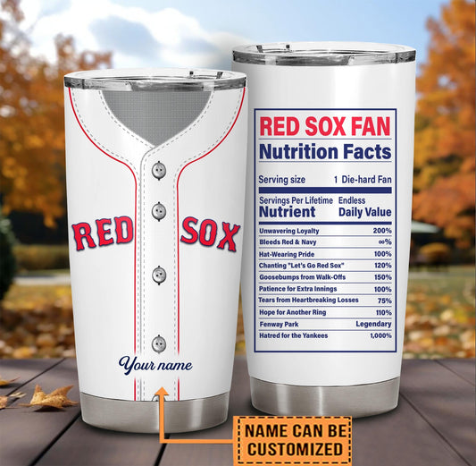 Nutrition Facts Stainless Steel Tumbler - BTRS