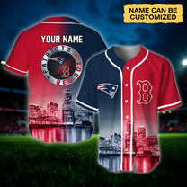 Boston Baseball Jersey - Customized Jersey - PTRS
