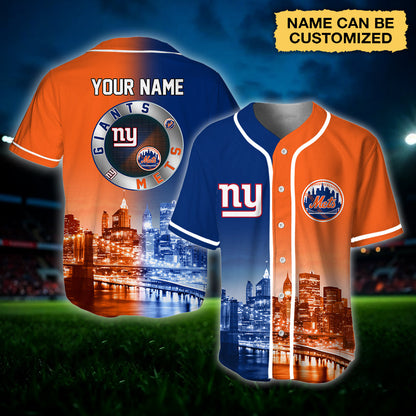 New York Baseball Jersey - Customized Jersey - GIM