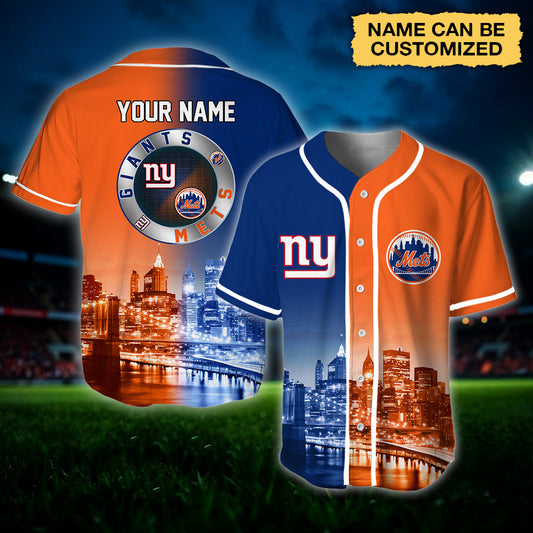 New York Baseball Jersey - Customized Jersey - GIM