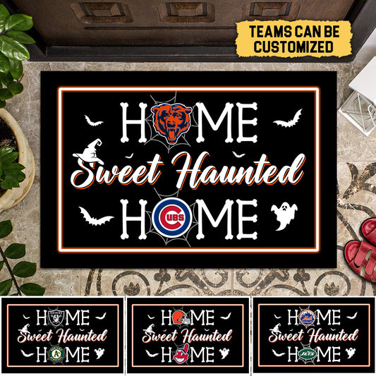 Home Sweet Haunted Home Customized Doormat - Anti Slip Indoor Doormat