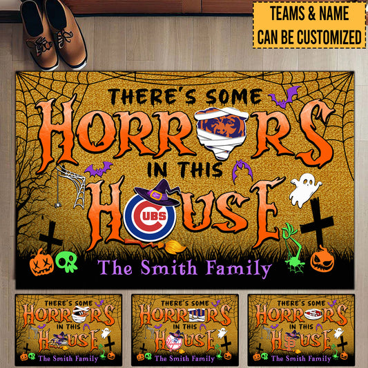 There's Horrors In This House Halloween Customized Doormat - Anti Slip Indoor Doormat