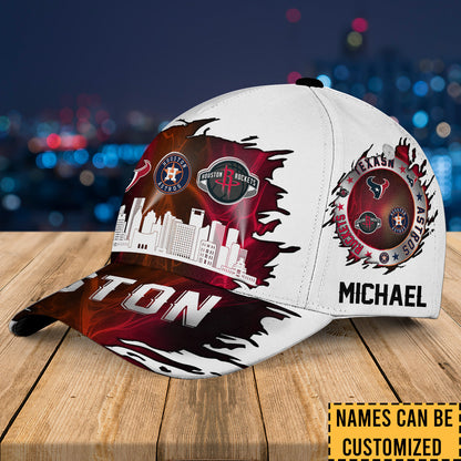 Houston Skyline Classic Cap - Customized Classic Cap