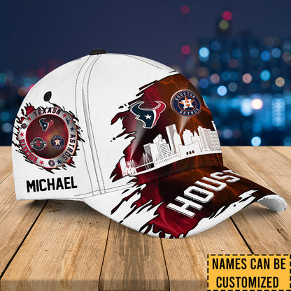Houston Skyline Classic Cap - Customized Classic Cap