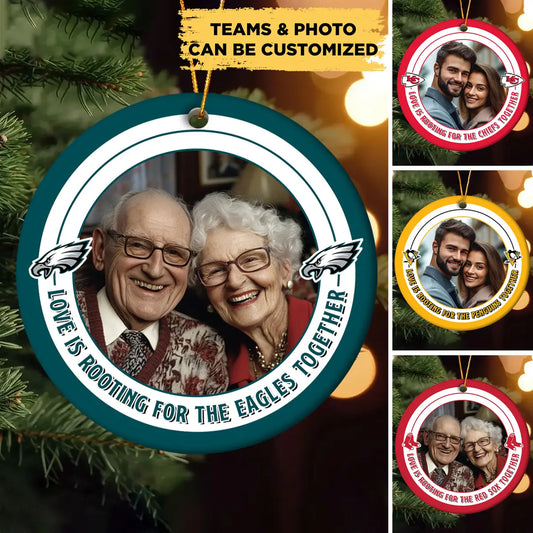 Love is Rooting for Together - Customized Ceramic Ornament