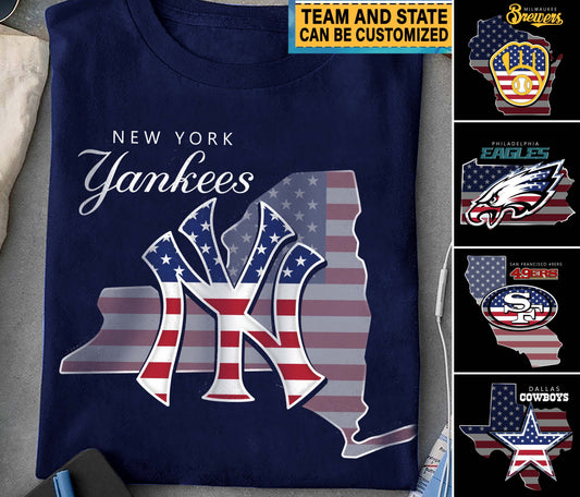 Patriotic Sports T-Shirt - Customized Shirt