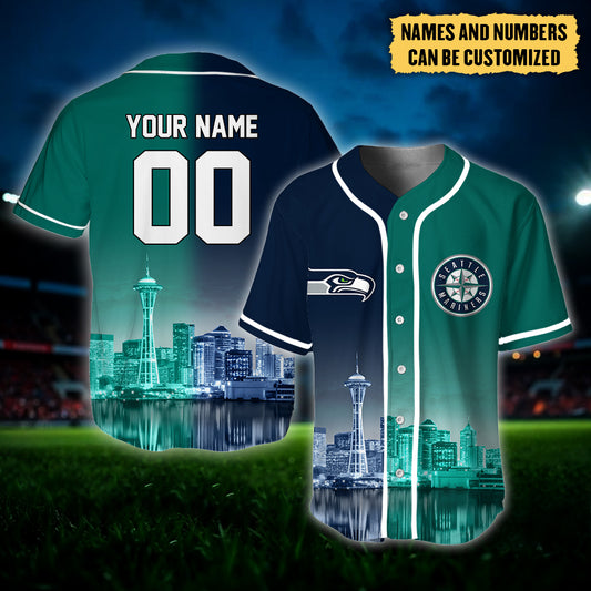 Seattle Baseball Jersey - Customized Jersey - SHMR