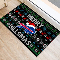 Merry Xmas Doormat - Anti Slip Indoor Doormat - BFLB