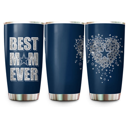 Just A Mom Who Loves Her Dallas Football Tumbler - Best Gift For Mother's Day (DLCB)