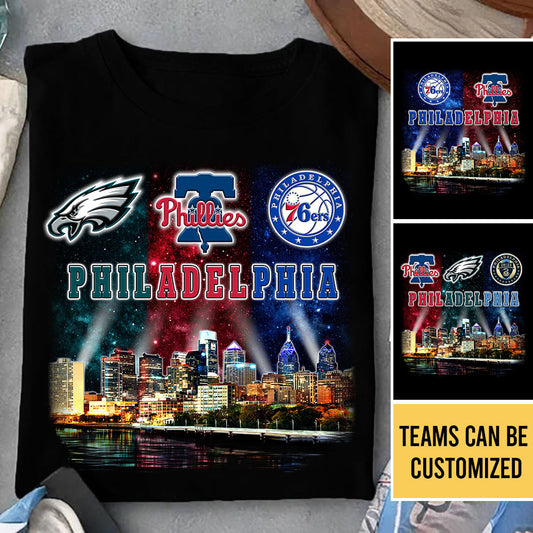 Philadelphia Skyline Team Shirt - Customized Shirt