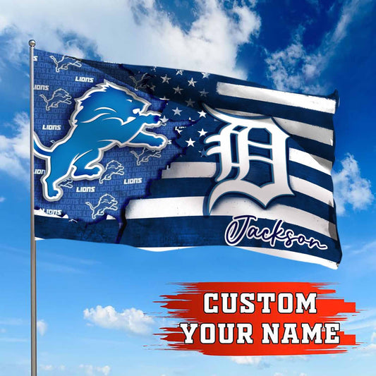 Detroit Flag - Customized House Flag