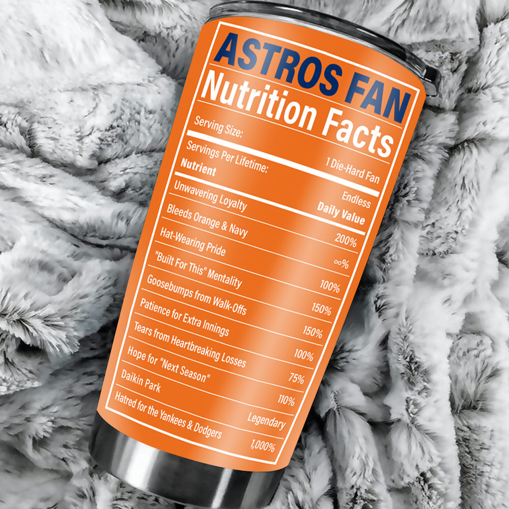 Nutrition Facts Stainless Steel Tumbler - HTAT